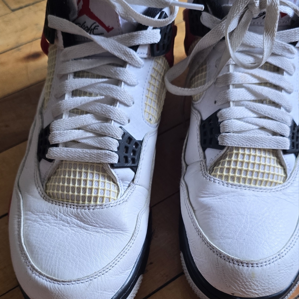 Jordan White and Black Retro Sneakers